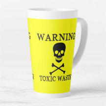 Grappig ★ WAARSCHUWING Giftig Afval ★ Eco Geel