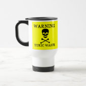 Grappig ★ WAARSCHUWING Giftig Afval ★ Eco Geel Reisbeker (Links)