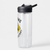 Grappig Waarschuwingsbord Golfkar Geperstonaliseer Waterfles (Links)