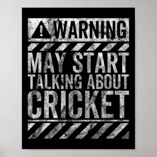 Grappig Waarschuwingsbord Kan Beginnen te Praten O Poster