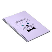 Grappig, wacht...Wat? kruisgeoogste kat, kool Notitieboek (Rechterzijde)