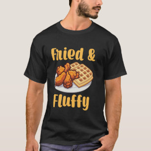 Grappig Wafels Kip Kleding  Ontbijt Brunch Fas T-shirt