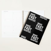Grappig Wake Fast Herhaal Graphic Sarcastisch Planner (Display)