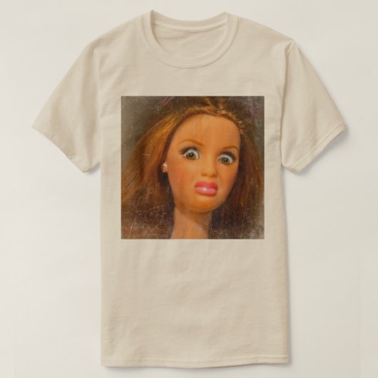 Grappig Walgelijk Doll gezicht Meme T-shirt (Design voorkant)