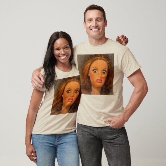 Grappig Walgelijk Doll gezicht Meme T-shirt (Unisex)