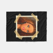 Grappig Walgelijk Poppengezicht Meme Grappig Sarca Fleece Deken (Voorkant (Horizontaal))