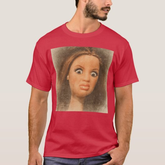 Grappig Walgelijk Poppengezicht Meme jongen T-shirt (Voorkant)