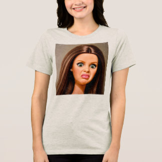 Grappig Walgelijk Poppengezicht Meme T-shirt