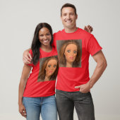 Grappig walgelijk poppengezicht Meme vrienden T-shirt (Unisex)