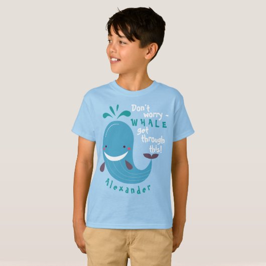 Grappig walvissen halen deze Kinderen door T-shirt (Voorkant volledig)