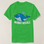 Grappig walvissen Kunst voor vrouwen Mam Orca Narw T-shirt (Design voorkant)