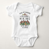Grappig Wandelen Baby Hiker Uncle Schattige Wandel Romper (Voorkant)