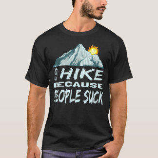 Grappig Wandelen Ik Wandel Omdat T-shirt