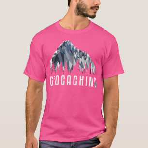 Grappig Wandelen Shirt Geocaching Low Poly Gift