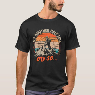 Grappig wandelend buitenontwerp, het is nog een ha t-shirt