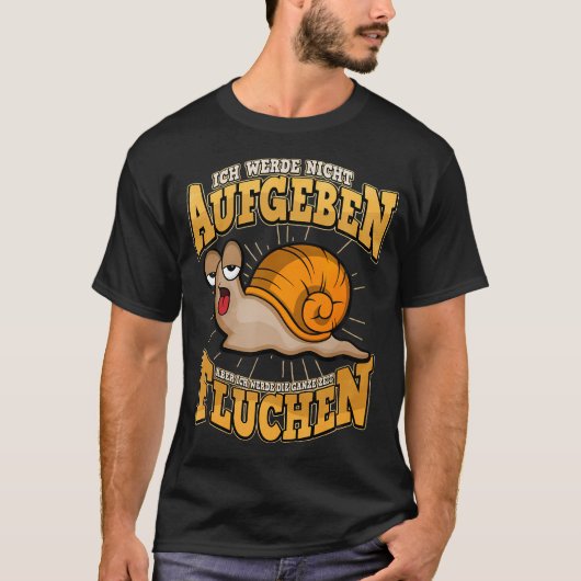 Grappig Wandelende Rennende Slak Cadeau T-shirt (Voorkant)
