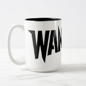 Grappig WANGHAF Design Trendy Gezegde Cool Humor G Tweekleurige Koffiemok (Links)