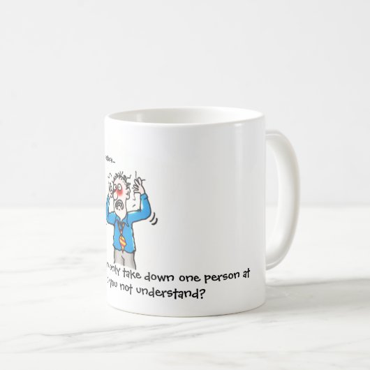 Grappig wanneer rechtbankiers koffie aanvallen (Ma Koffiemok (Voorkant rechts)