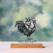 Grappig Wasbeer Haan Bord Sarcasme Huis Decoratie (Neutraal)