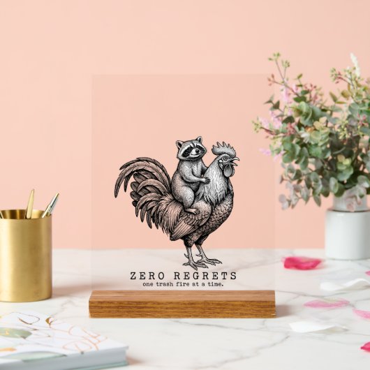 Grappig Wasbeer Haan Bord Sarcasme Huis Decoratie (Huwelijk)