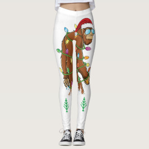 Grappig wasbeer kerst Sokken kostuum vrolijk kerst Leggings