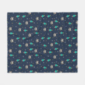 Grappig wasbeer lover cadeau fleece deken (Voorkant (Horizontaal))