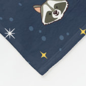 Grappig wasbeer lover cadeau fleece deken (Hoek)