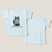 Grappig Wasbeer T-Shirt “Ik Zweer Dat Ik Het Niet  (Ontwerp Voorkant & Achterkant)