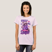Grappig Wasbeer Zelfvertrouwen Grafisch T-Shirt vo (Voorkant volledig)