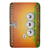 Grappig Wassen Uw Golf Ballen Badkamer Badmat (Voorkant Verticaal)