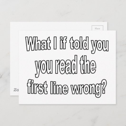 Grappig wat als Citaat Briefkaart (Voorkant / Achterkant)