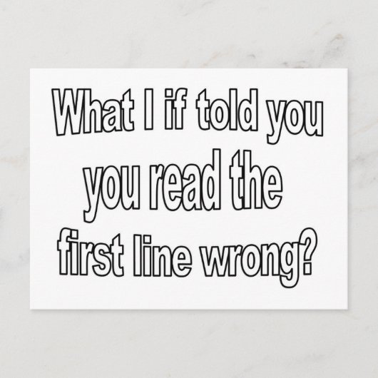 Grappig wat als Citaat Briefkaart (Voorkant)