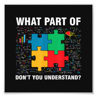Grappig Wat Begrijp Je Niet Aan Jigsaw Puzzel Foto Afdruk