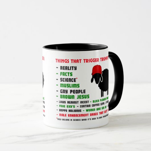 Grappig wat de aanhangers van de Trump-stemmers te Mok (Voorkant rechts)