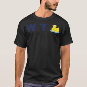 Grappig wat de Duck WTF Swearing Party zwart geeft T-shirt