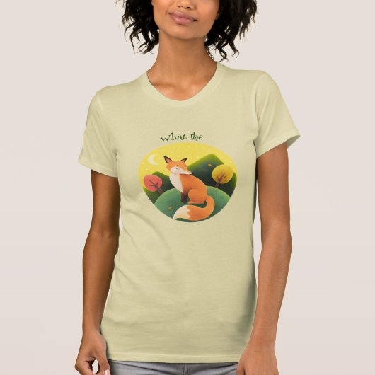 Grappig wat de Fox Animal Humor de-Motivatie is T-shirt (Voorkant)