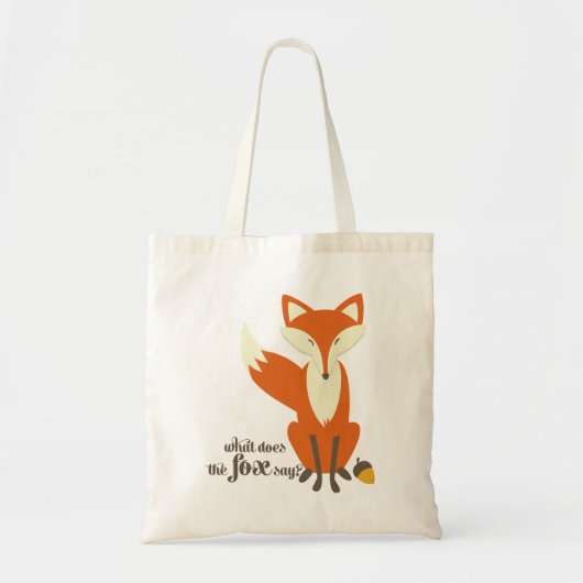 Grappig wat de Fox de illustratiezak zegt Tote Bag (Voorkant)