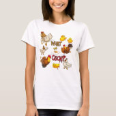 Grappig wat de Humor van de Klok Kip Pun T-shirt (Voorkant)