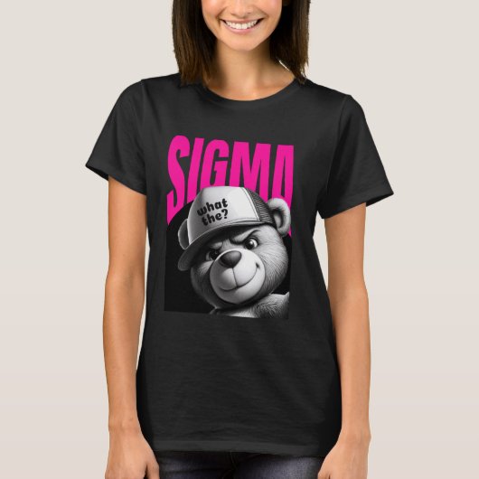 Grappig wat de Sigma Ironic Meme Brainrot citeert T-shirt (Voorkant)