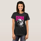 Grappig wat de Sigma Ironic Meme Brainrot citeert T-shirt (Voorkant volledig)