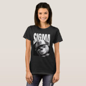 Grappig wat de Sigma Ironic Meme Brainrot citeert T-shirt (Voorkant volledig)