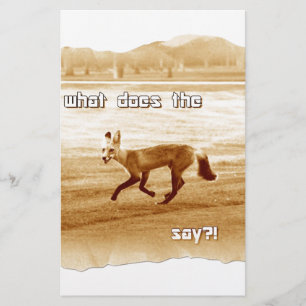 grappig wat de vos zegt briefpapier