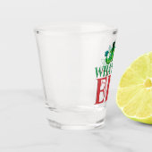 Grappig wat drink het cadeau voor de elf kerstcade shot glas (Links)