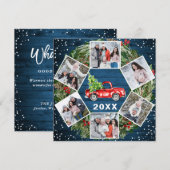 Grappig wat een jaar 2021 met Kerstmis Red Truck 6 Feestdagenkaart (Voorkant / Achterkant)