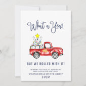 Grappig Wat een Jaar Kerst Bedrijf Feestdagenkaart (Voorkant)