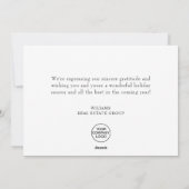 Grappig Wat een Jaar Kerst Bedrijf Feestdagenkaart (Achterkant)