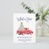 Grappig wat een jaar kerstbedrijf briefkaart (Staand voorkant)