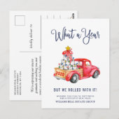 Grappig wat een jaar kerstbedrijf briefkaart (Voorkant / Achterkant)