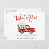 Grappig wat een jaar kerstbedrijf briefkaart (Voorkant / Achterkant)