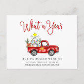 Grappig wat een jaar kerstbedrijf briefkaart (Voorkant)